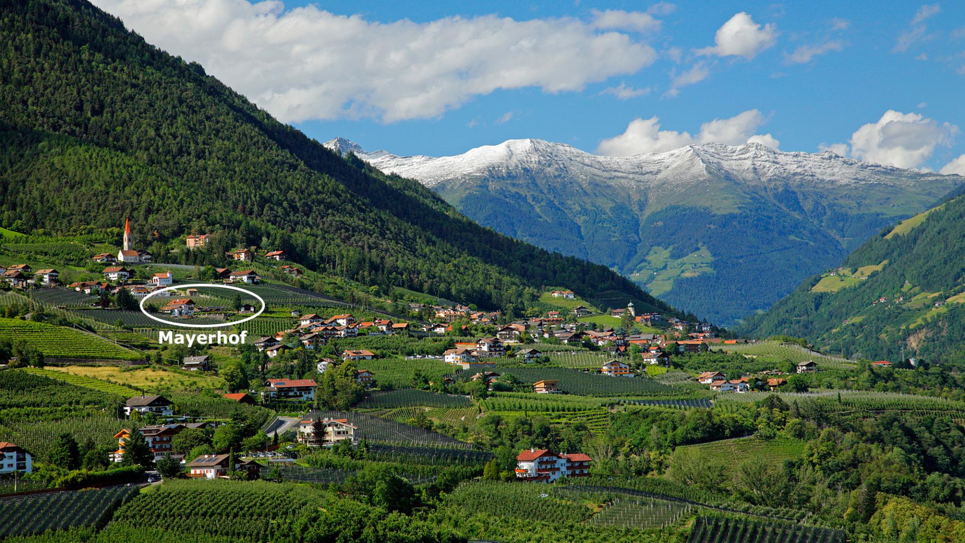 Anreise zum Mayerhof in Kuens bei Meran/Südtirol