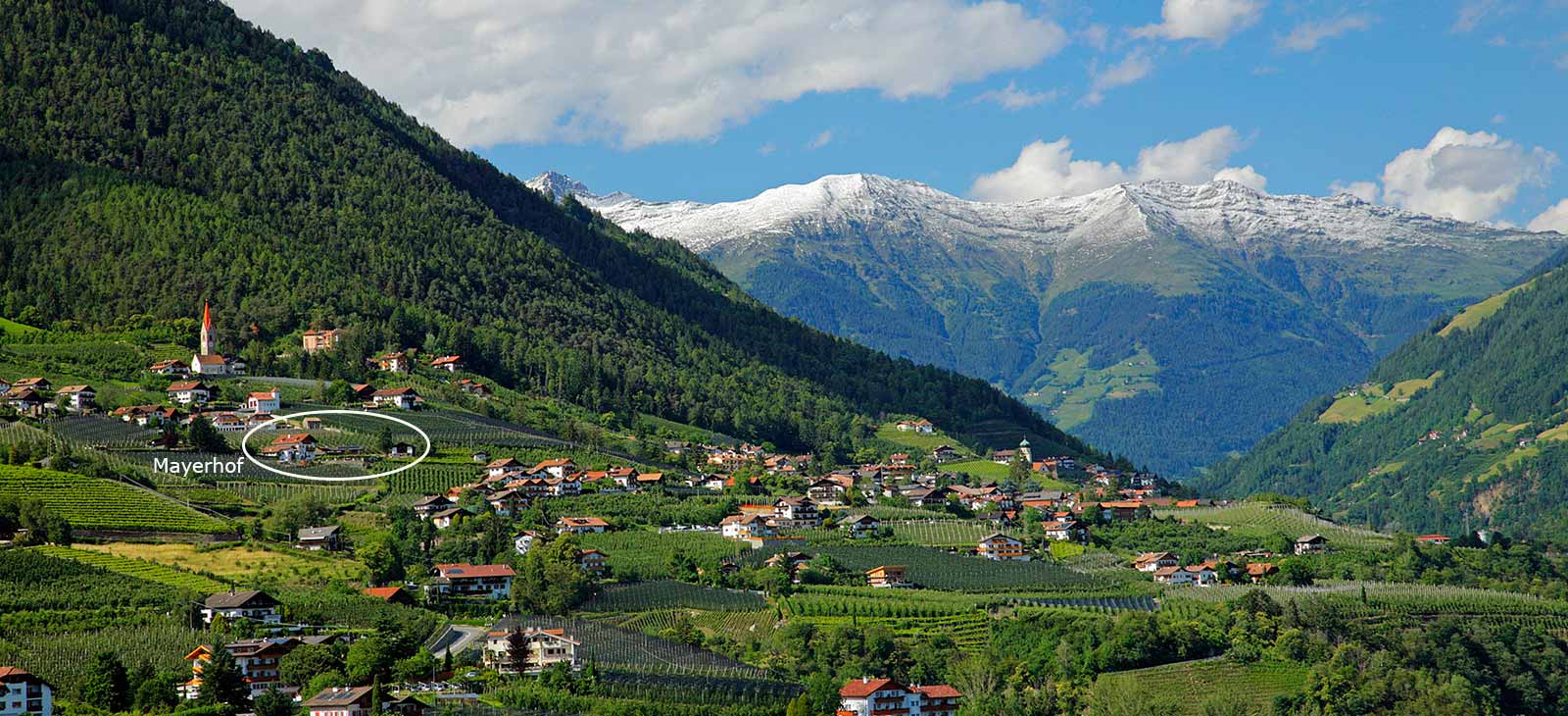 Anreise zum Mayerhof in Kuens bei Meran/Südtirol